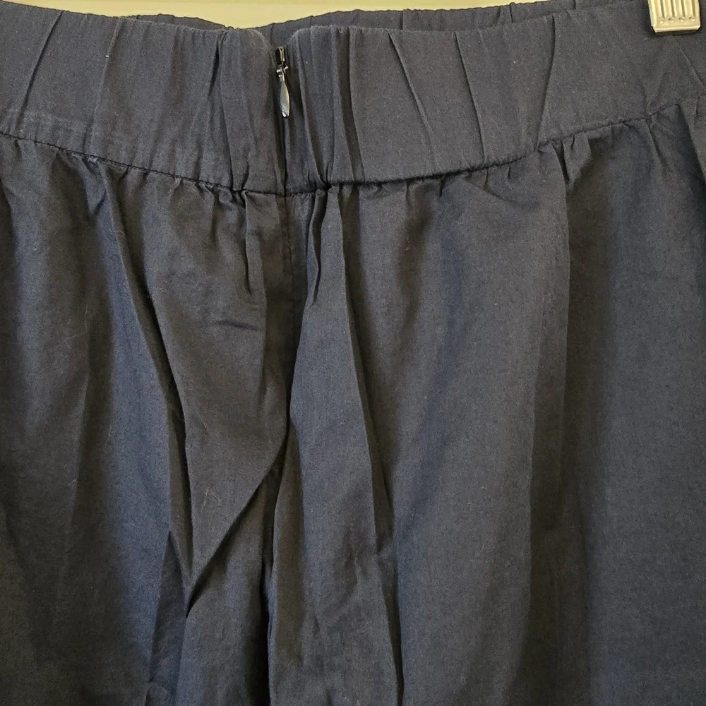 COS Womens Maxi Skirt Navy Blue‎ With Pockets Size 6 Preppy